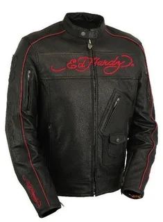 ED Hardy Genuine Leather Jacket for Sale!!!