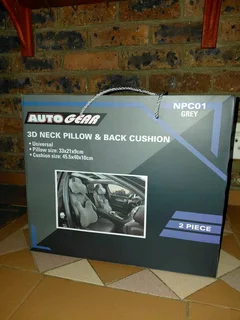 Auto Gear- Memorizer 3D 2-1 Travel Memory Foam Lumbar Support Pillow  (Universal fit )