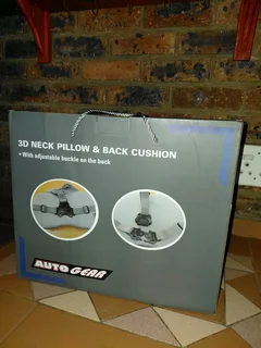 Auto Gear- Memorizer 3D 2-1 Travel Memory Foam Lumbar Support Pillow  (Universal fit )