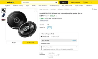Pioneer TS-G1610F 280w Dual Cone Speakers, new