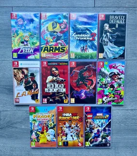Nintendo Switch Games + Cases