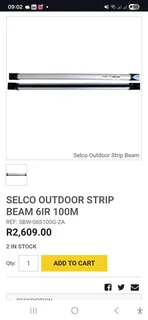 Security strip beams 10beam 100metres