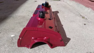 Vw golf 2.0 8v custom aluminum tappet cover and oil cap