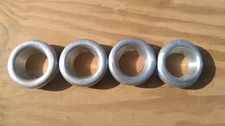 Radiused aluminum bellmouth trumpets / velocity stacks