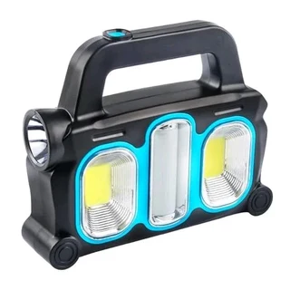 3-In-1 Portable Solar Powered Light With Charging Function