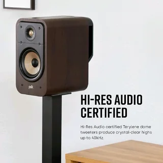 Polk Audio Signature Elite ES20 Award Winning Bookshelf Loudspeakers (BLACK