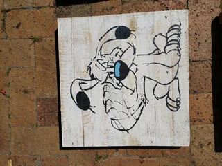 Cartoon wooden pictures