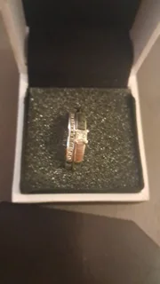 Engagement and wedding ring set