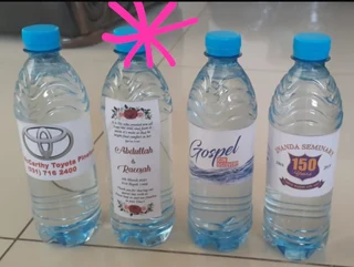 Bargain of the day.  500ml bottled water Plain &amp; Personalized