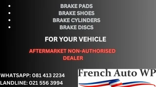 Brake Pads, Brake Shoes, Brake Cylinders, Brake Discs
