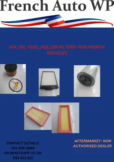 AIR FILTERS, OIL FILTERS, FUEL FILTERS, POLLEN FILTERS