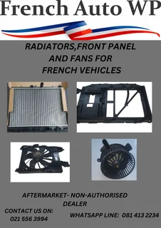 RADIATORS, FRONT PANELS, FANS