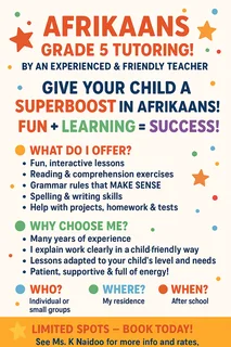 Afrikaans Tuition Grade 5 2026