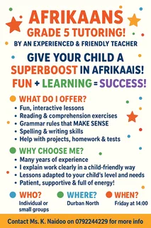 Afrikaans Tuition Grade 5 2026