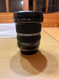 Cannon EF 10-22 mm wide angle lens