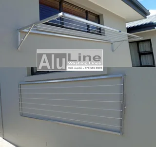 Aluminium Washing Lines - Wall Mounted
