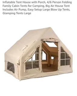 Inflatable glamping camping tent