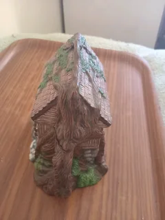 Tree mill house ceramic teapot