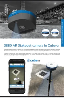 The S880 is a versatile and advanced GNSS receiver