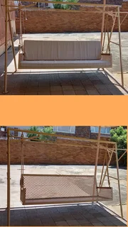 Custom Made Garden Swing: Large 3-seater: Solid Metal