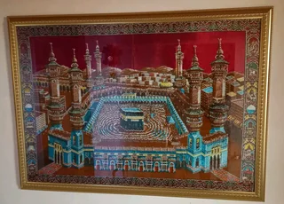 Kaaba Tapestry On Velvet Cloth
