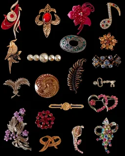 A Collection Of Gorgeous, Stand Out, Brooches: R50 Each