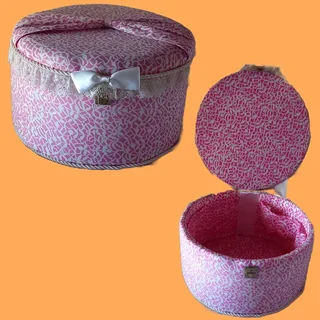 Very Large, Fabric Covered Basket