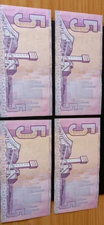 COLLECTABLES: S A. BANK NOTES: R5 × 8 NOTES: UNCIRCULATED: CONSECUTIVE SERIAL NUMBERS