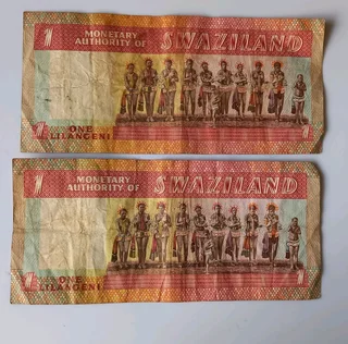 COLLECTABLES: COINS AND NOTES OF SWAZILAND: 4 COINS &#43; 2 NOTES