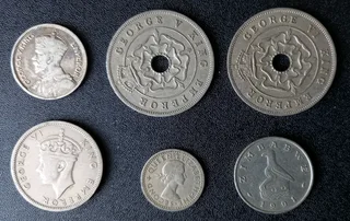 Collectables: Rhodesian Coins: 1932-1991: 6 Coins
