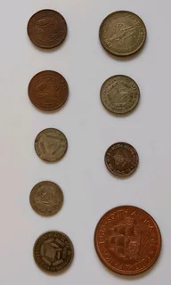 COLLECTABLES: S.A. COINS: 1933-1963: 9 COINS