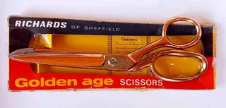 Vintage: A Pair Of Radiant Golden Age Scissors
