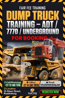 Winch operator/RDO/Mine Team Leader/Foreman/Construction machines/Safety courses/ Mining school