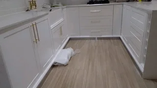 Spraying of bedroom and kitchen cupboard doors etc