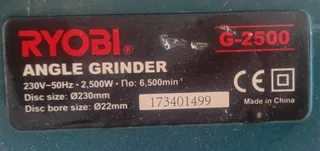 Angle Grinder Ryobi 2500W
