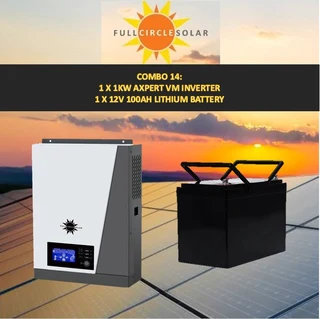 1kw Inverter +12v Lithium Battery Combo 14