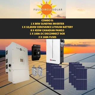 Sunsynk 8Kw Solar Combo Deal 8