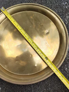 Gold colour metal tray