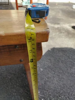 Solid wood side table