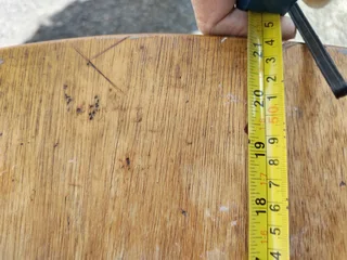 Solid wood side table