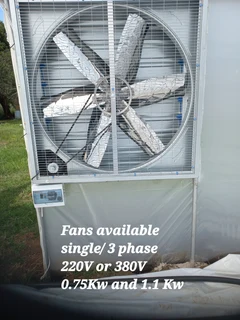 Greenhouse Tunnels Cooling Systems with Fans