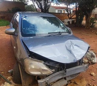 Toyota Etios 2019 model 1.5 with 2NR engine stripping for spares Code 2