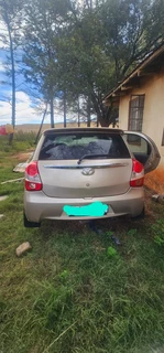 Toyota Etios 2014 Hatch back with 2NR engine stripping for spares Code 2