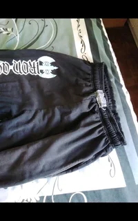 IRON AGE High Quality Mens Bodybuilding Gym Tracksuit Pants Large 34-36