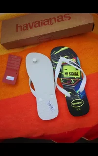 HAVAIANAS Bright Reflective at night Mens Sandals NEW UK 8 27cm