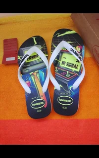 HAVAIANAS Bright Reflective at night Mens Sandals NEW UK 8 27cm