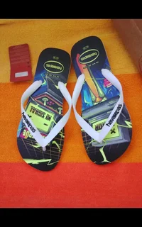 HAVAIANAS Bright Reflective at night Mens Sandals NEW UK 8 27cm