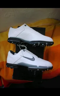 Nike Mens Top of Range Tiger Woods Leather Golf Shoes New Classic US 9 27cm