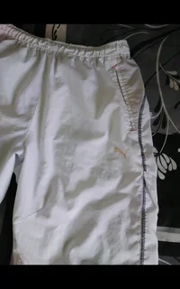 PUMA Mens Pure White Long Beach Bermuda Shorts Large 34-36