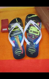 Havaianas Bright Reflective At Night Mens Sandals New Uk 8 27cm